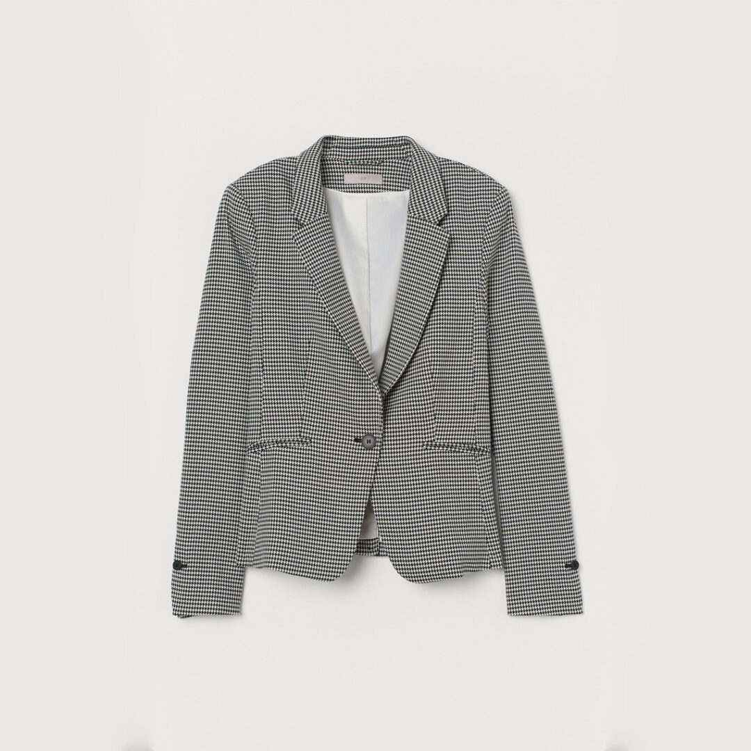 Fitted Blazer Houndstooh - Image 4